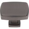 Jeffrey Alexander 1-3/4" Overall Length Brushed Pewter Square Renzo Cabinet Knob 141L-BNBDL - alternate 2